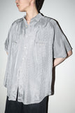 80's European label - viscose pleated body shirt