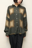 2010-2020's European label - abstract patterned, wide silhouette rayon blouse