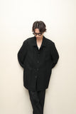 80's Benvenuto - cupro/linen coverall type spring jacket