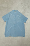 80's-90's KRIZIA - silk open collar shirt