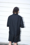80-90's European label - viscose/linen cropped shirt jacket