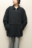 90-00's European label - oversized zip-up minimal jacket