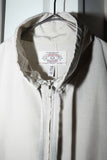 00's Armani Jeans - nylon/linen hi-neck minimal zip-up jacket