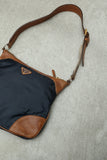 PRADA - nylon/leather combination bag
