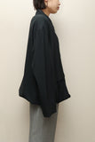 90-00's European label - oversized zip-up minimal jacket