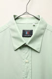 80's Italian label - viscose/poly shirt in pale green