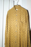 c90's European label - glossy fabric shirt