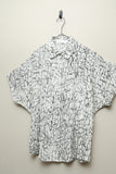 00's European label - cell pattern dolman sleeve blouse