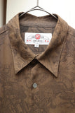 80's European label - viscose nautical motif shirt