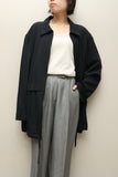 90-00's European label - oversized zip-up minimal jacket