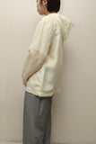 c90's Betty Barcley - semi sheer zip-up hoodie jacket