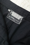 80's French label - linen 4-tuck trousers