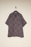 c90's Swiss label - viscose abstract patterned shirt