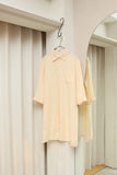 90-00's Betty Barclay - linen front open shirt dress