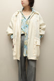 80-90s European label - shiny oversized utility jacket
