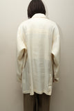 80-90s European label - shiny oversized utility jacket