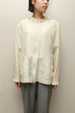 c90's Betty Barcley - semi sheer zip-up hoodie jacket