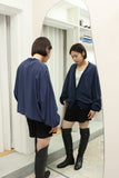 80-90's PANCALDI&B - silk cardigan essence blouson