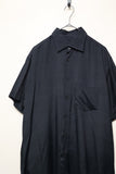 00's European label - glossy viscose shirt