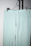 80's European label - viscose 2-tuck trousers in mint green