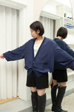 80-90's PANCALDI&B - silk cardigan essence blouson