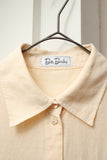 90-00's Betty Barclay - linen front open shirt dress