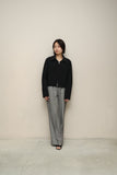 00's European label - elastic cropped minimal jacket