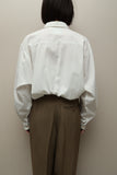 80-90's European label - pleated front dress shirt