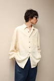90's European label - rayon plain shirt