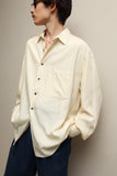 90's European label - rayon plain shirt