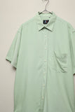 80's Italian label - viscose/poly shirt in pale green