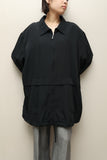 90-00's European label - oversized zip-up minimal jacket
