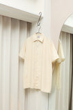 60-70's European label - silk minimal shirt