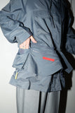 00's European label - gimmick technical jacket with detachable waist pouch