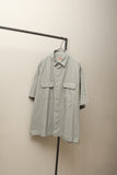 90's BANANA REPUBLIC - cotton stripe shirt