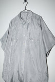 80's European label - viscose pleated body shirt