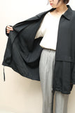 90-00's European label - oversized zip-up minimal jacket