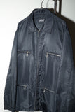 00's European label - nylon minimal boxy jacket
