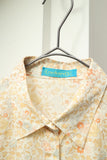 80's CACHARELl - cotton flower pattern shirt