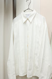 80-90's European label - pleated front dress shirt