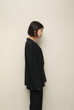 80's European label - linen/cotton double breasted tailored jacket