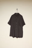 80's European label - viscose fine pattern shirt
