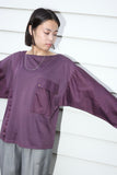 80's European label - cotton cut&sewn with pocket & tape