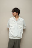80's-90's European label - cotton knit switching pullover shirt