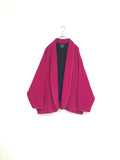 mohair mixed boiled wool shawl collar jacket