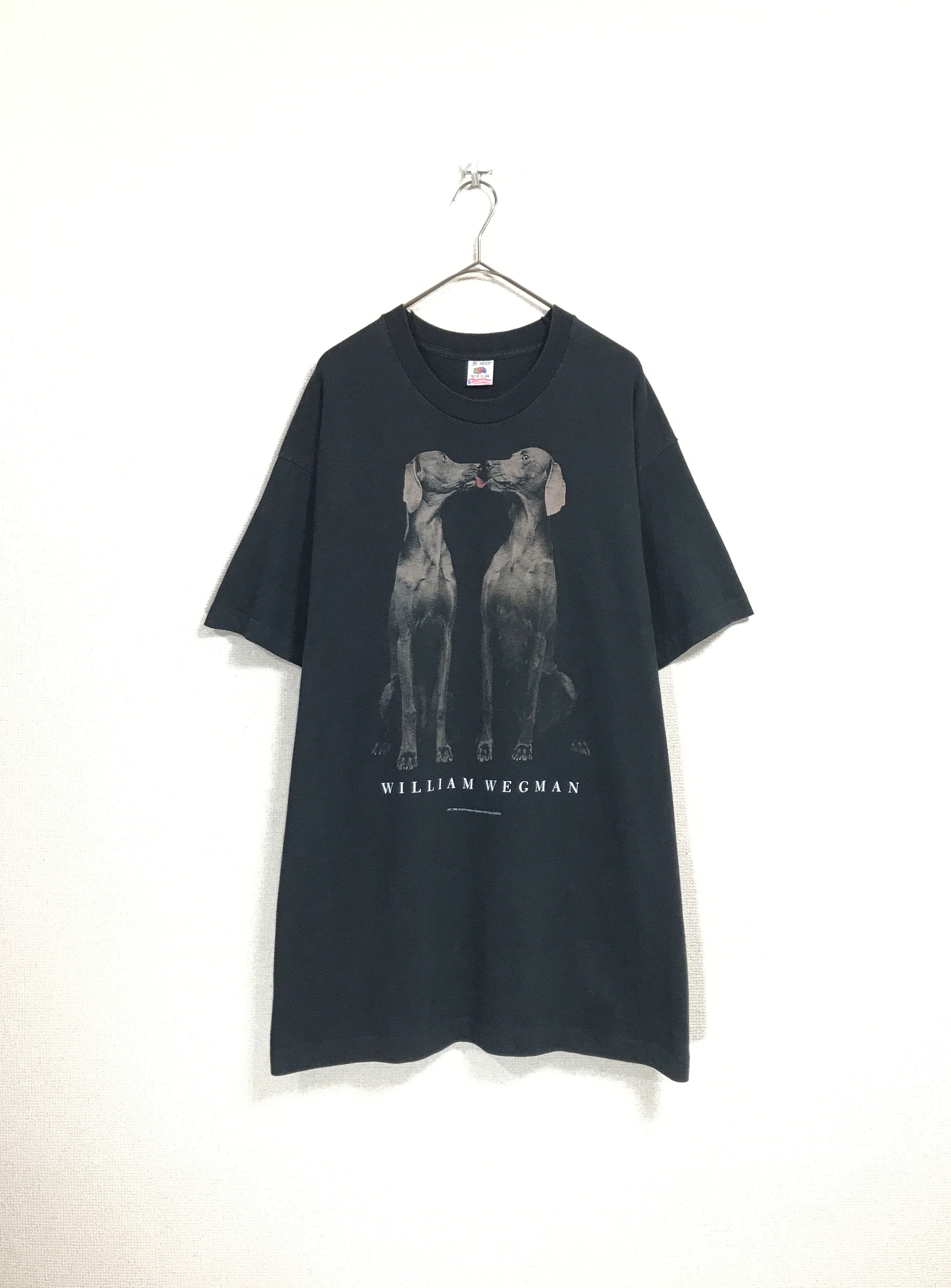 爆買い豊富な 90s プリントTシャツ WILLIM WEGMAN シングルステッチ ...