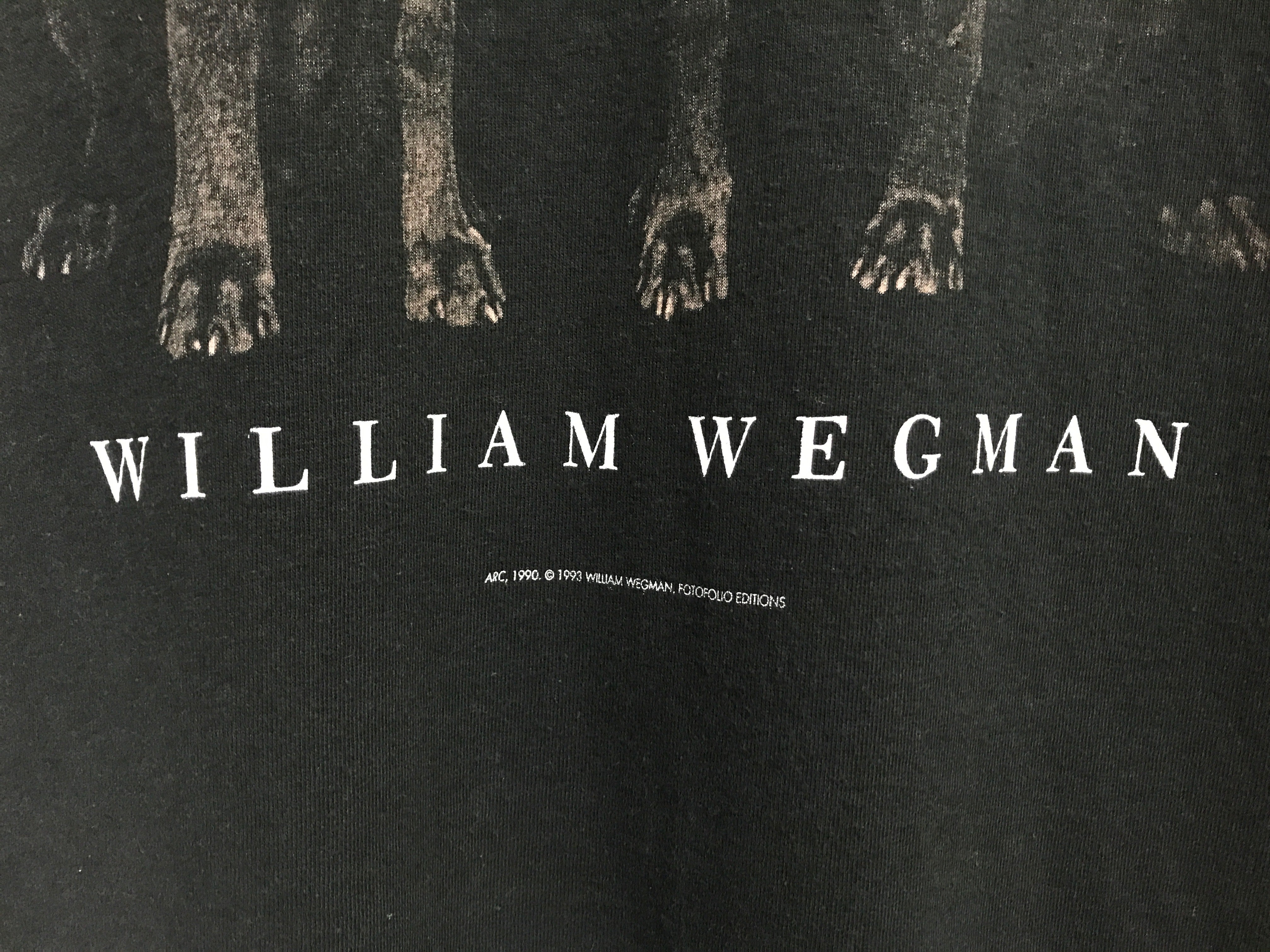90's print t-shirt "William Wegman"