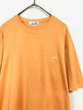 70-80's HERMES mercerized cotton T-shirt with embroidery