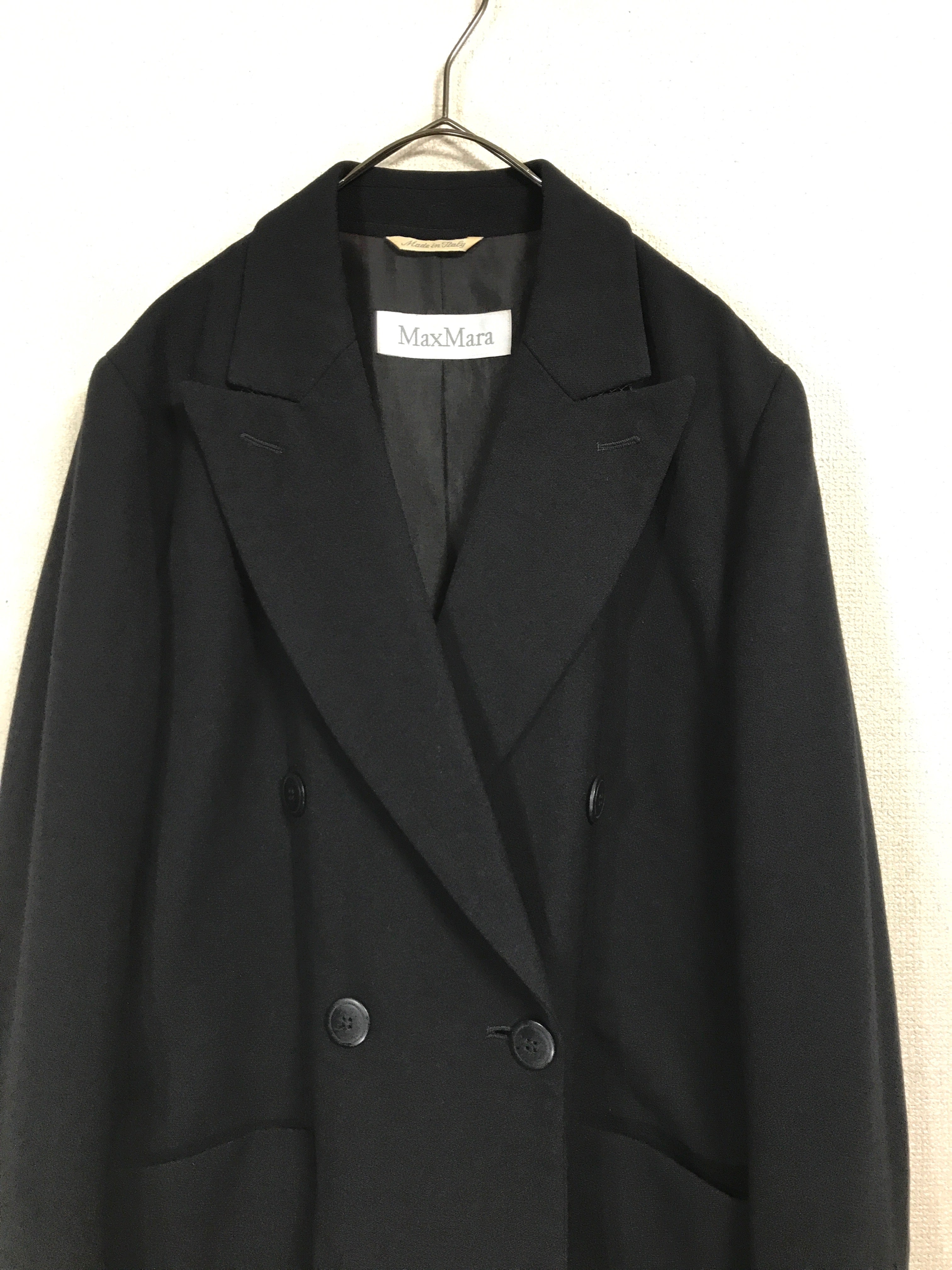 80's Max Mara wool double breasted tailored jacket