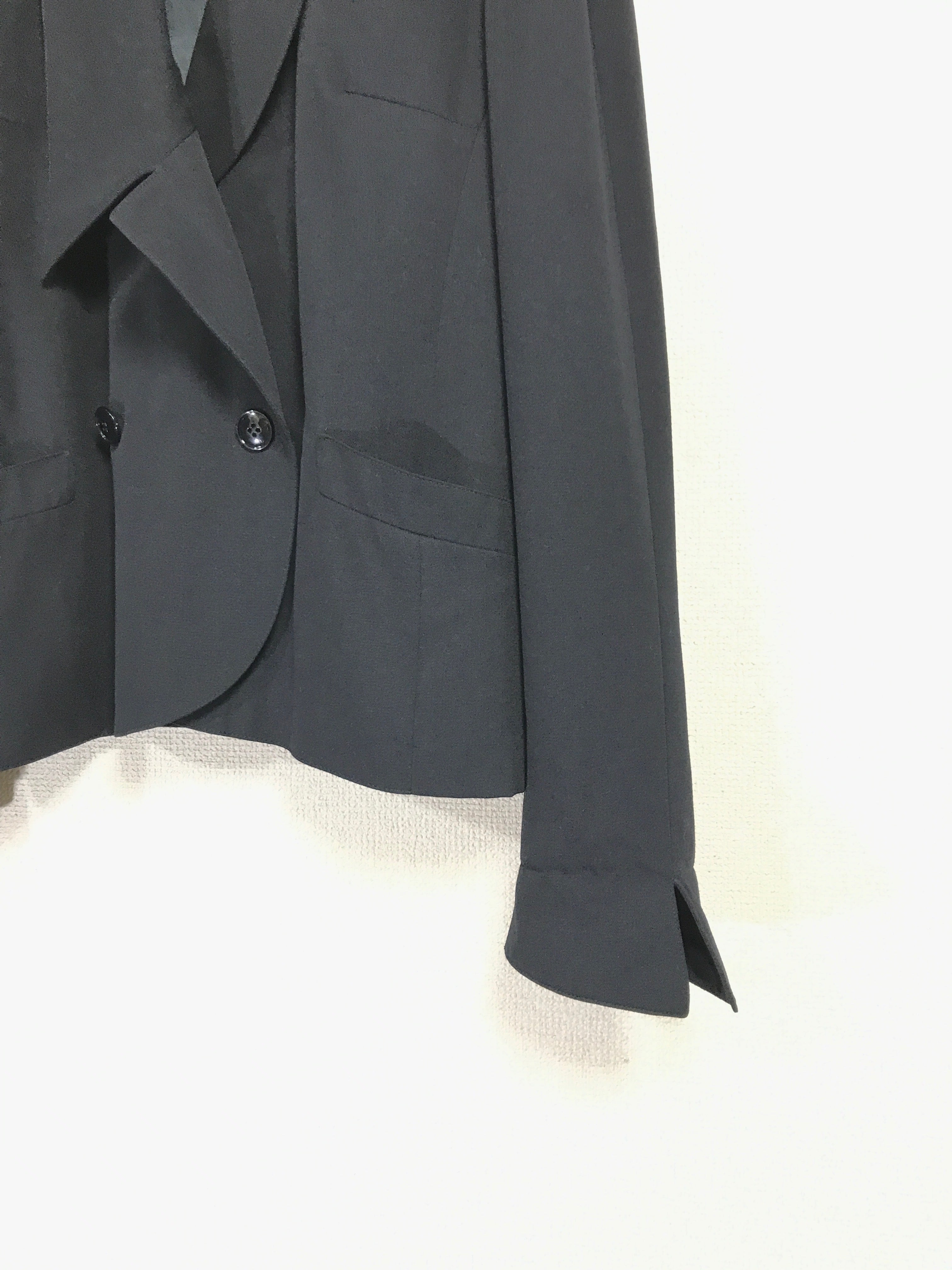 80's Karl Lagerfeld wool/polyester deformed tailored jacket
